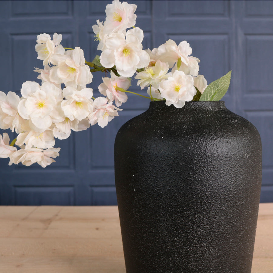Metal Forged Stone Effect Vase No.03 <br>(Height 23.5cm)