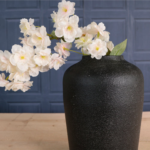 Metal Forged Stone Effect Vase No.03 <br>(Height 23.5cm)