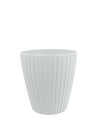 Alexa Ribbed Ceramic Pot (Height 13cm)