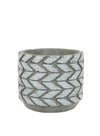 Zigzag Clay Pot (Heights 7cm)