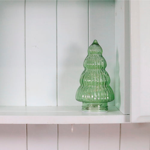 Glass Light Up Domed Christmas Tree