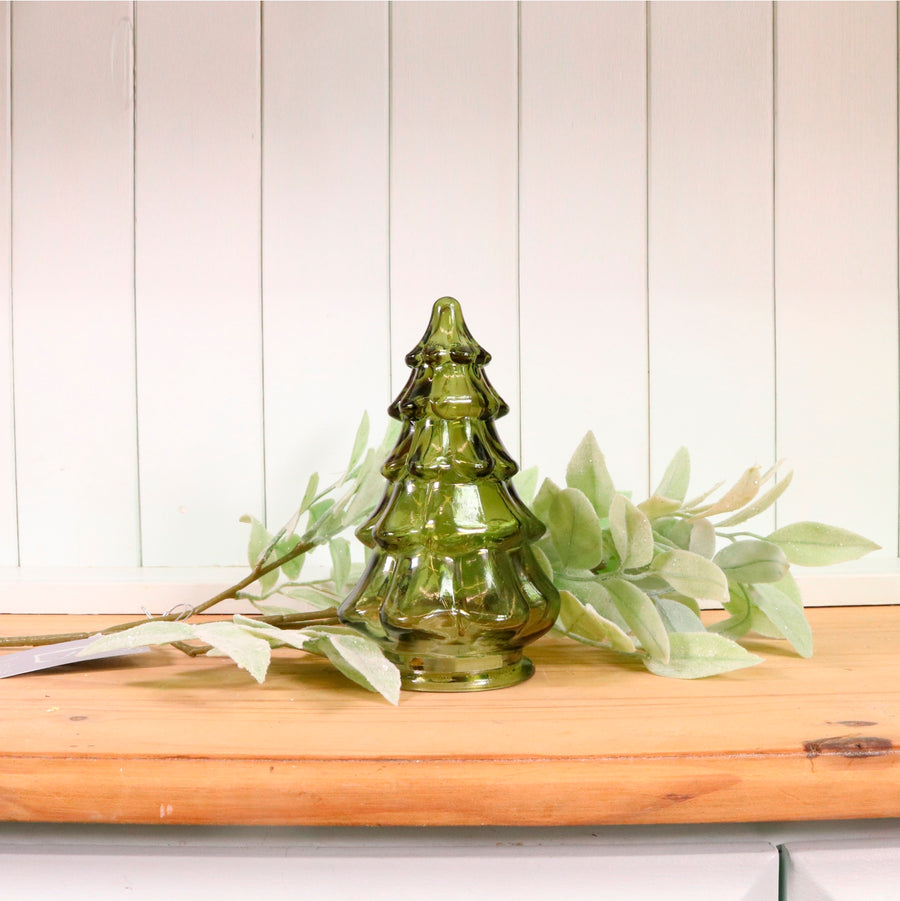 Glass Light Up Domed Christmas Tree