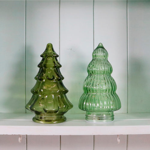 Glass Light Up Domed Christmas Tree