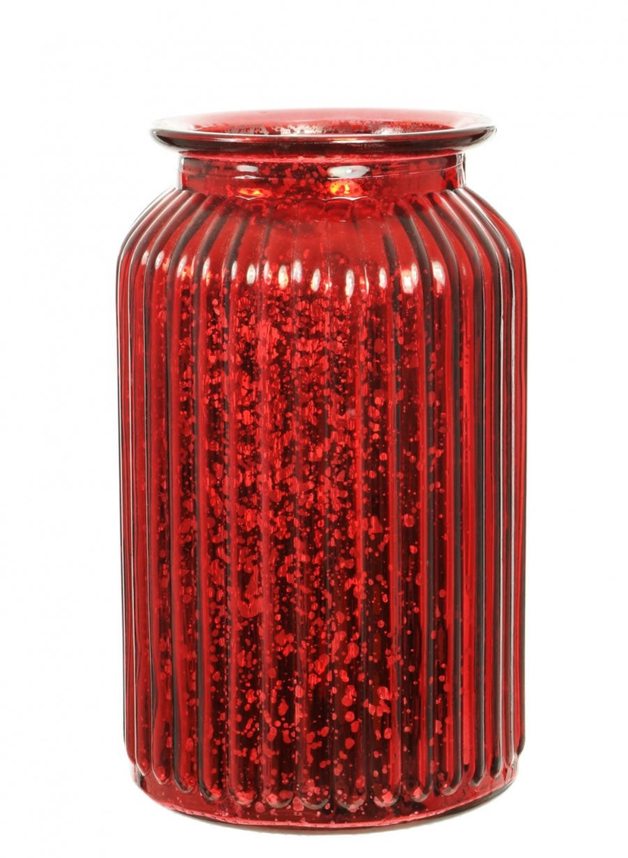 Metallic Rib Jar (18.5cm)