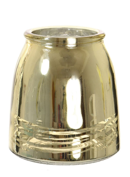 Metallic Swirl Etched Vase (Height 13cm)