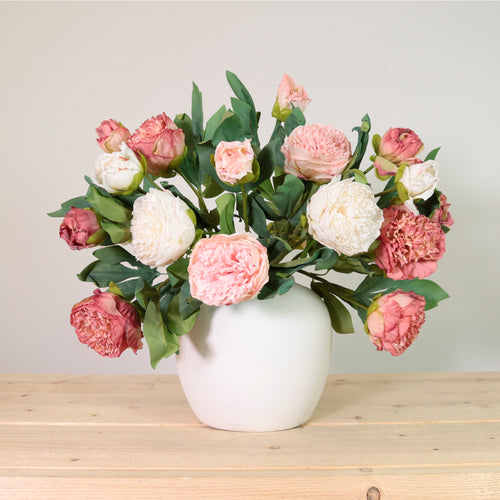 Dried Touch Ruffled Peony
