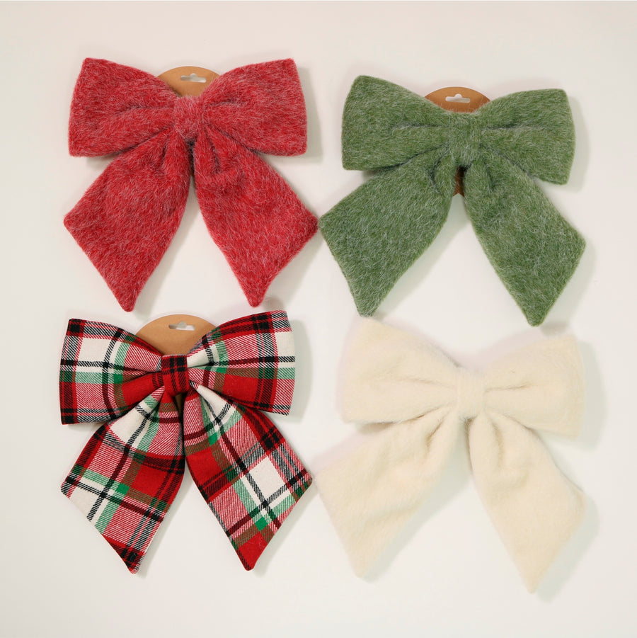 Festive Fleece Bow (Large)