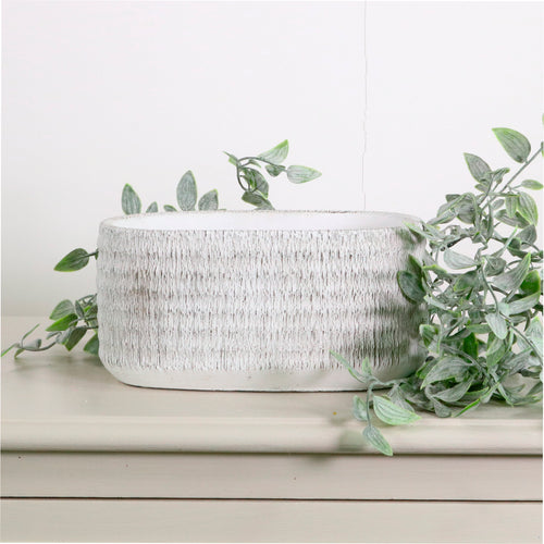 Rustic Clay Pot (10cm - Oval)