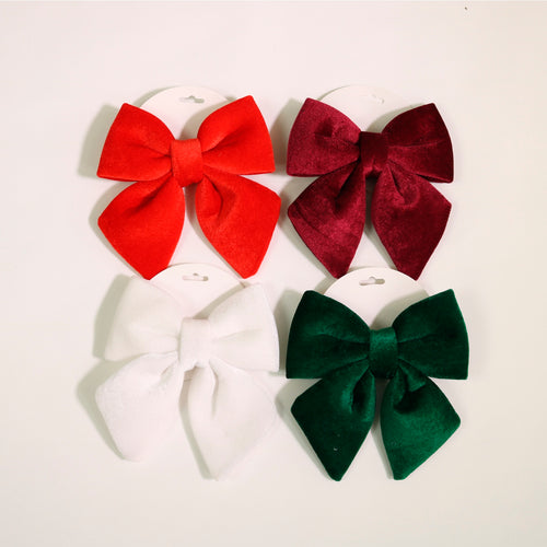 Velvet Hanging Bow Small