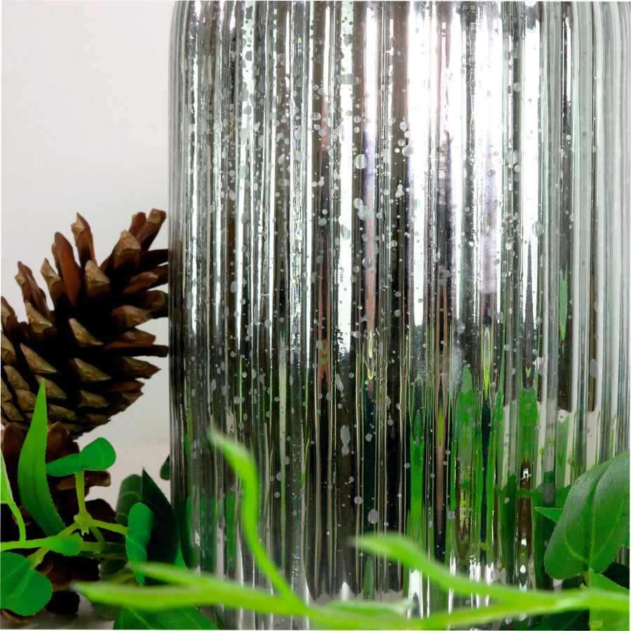 Metallic Rib Jar (18.5cm)