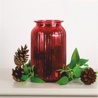 Metallic Rib Jar (Height 18.5cm)