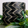Zigzag Clay Pot (10cm)