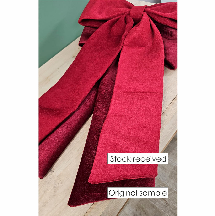 Velvet Hanging Bow Large