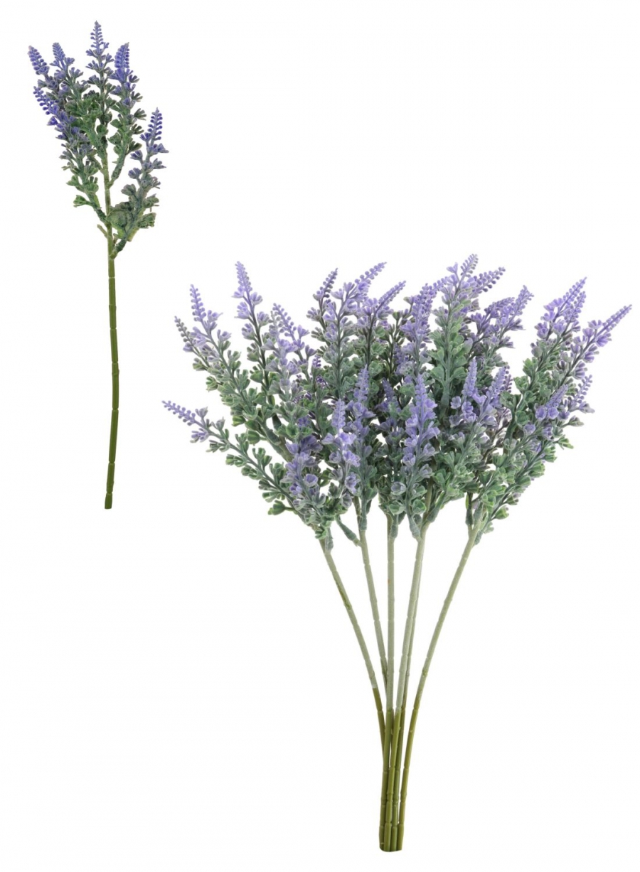 Flocked Bell Lavender (6x Sprigs)