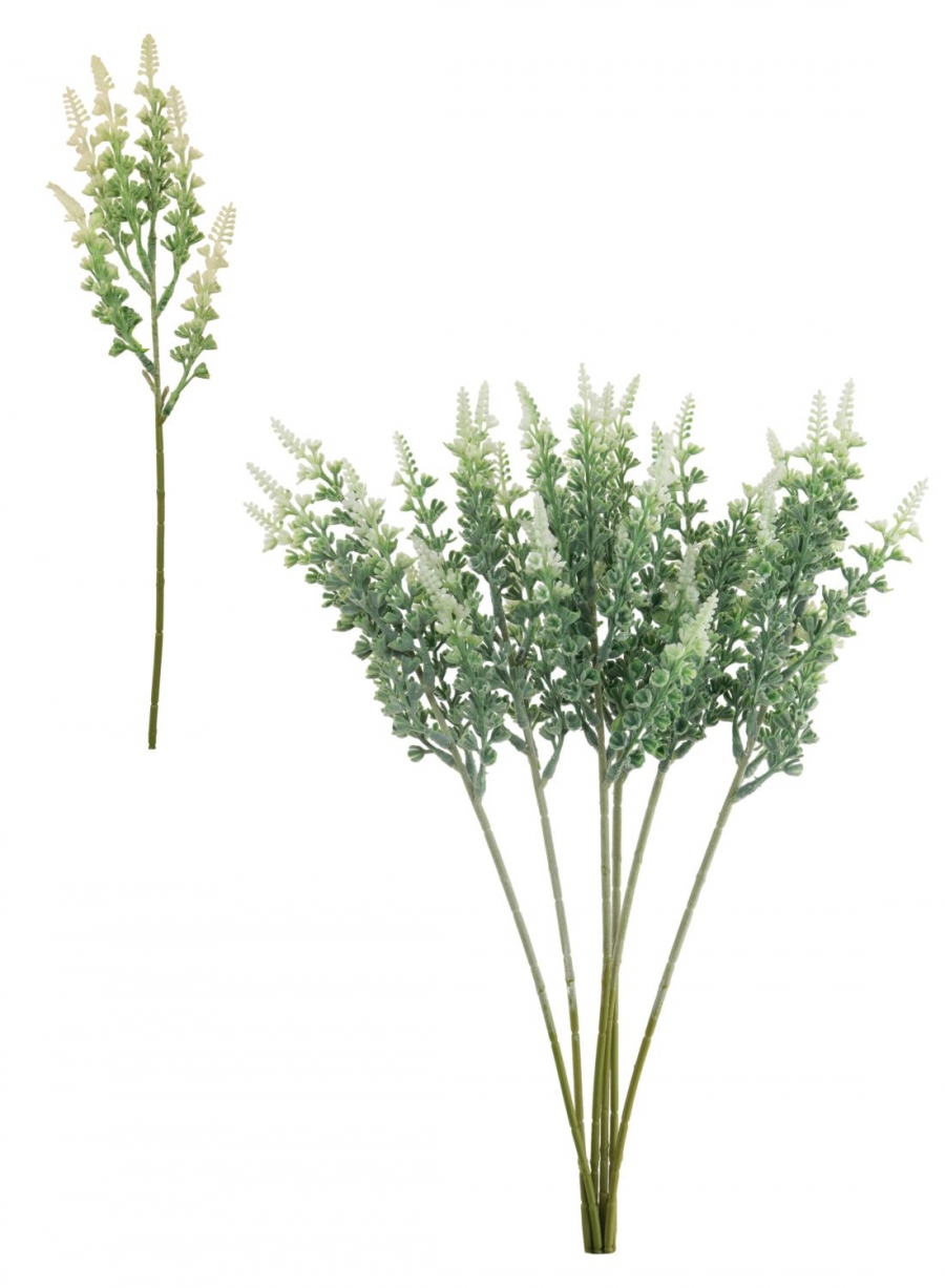 Flocked Bell Lavender (6x Sprigs) | Lotus Imports Ltd