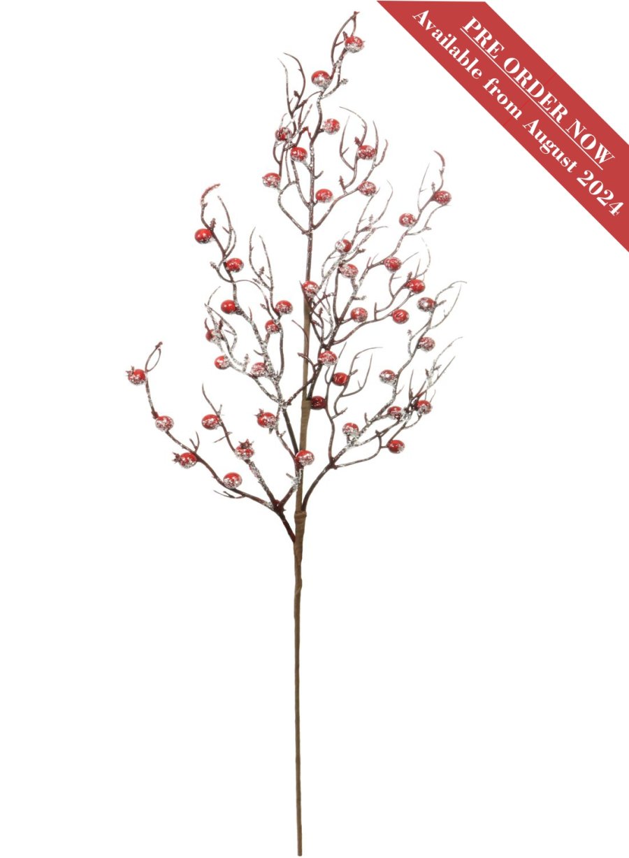 Xmas Sparkle Rose Hip Stem 