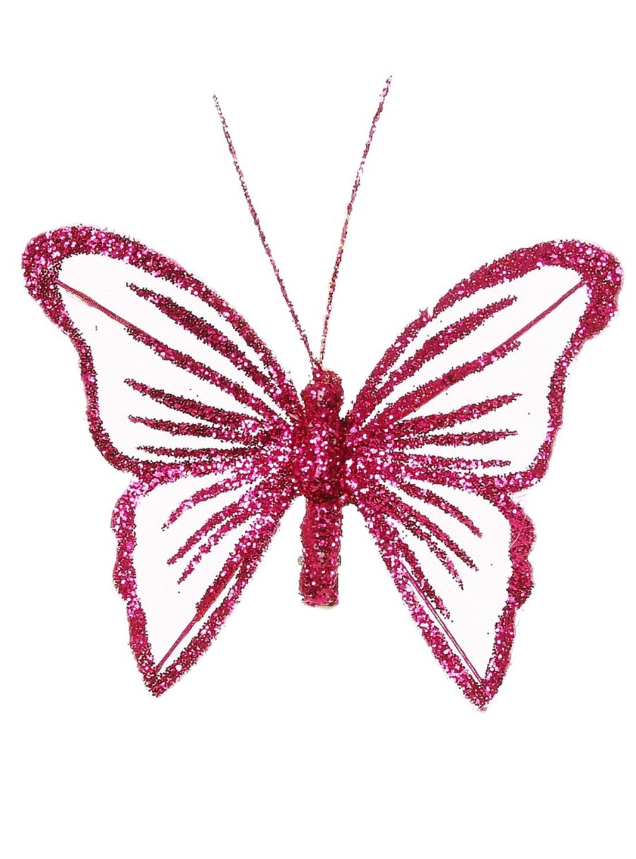 Fairy Glittered Butterflies <br/>(6 Butterflies Per Tray)