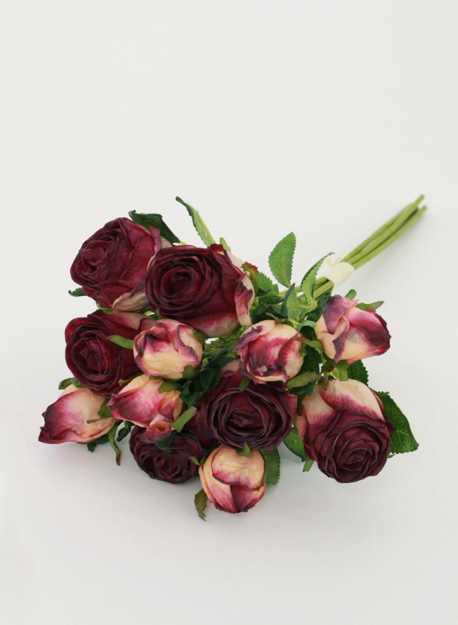 Dried Touch Ruby Rose Hand Tie (6x Stems)