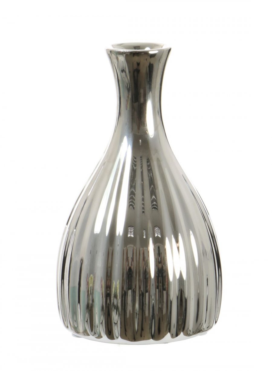 Ribbed Bulb Vase (15cm)