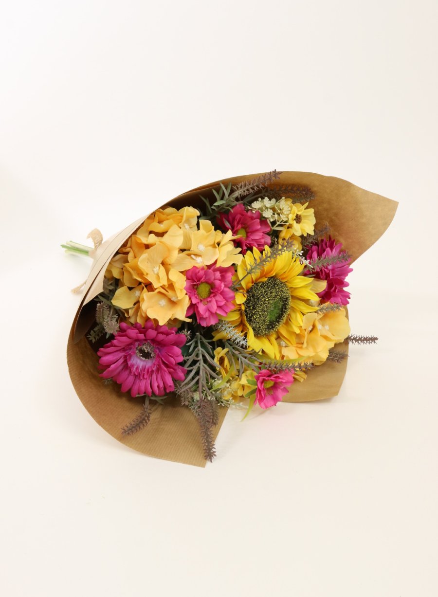 Open Top Sunflower & Daisy Mix Bouquet 